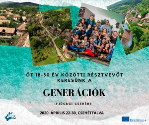 Gener&aacute;ci&oacute;k ifj&uacute;s&aacute;gi csere - r&eacute;sztvevőket keres&uuml;nk!
