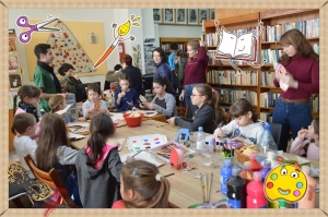 Workshop in the library.