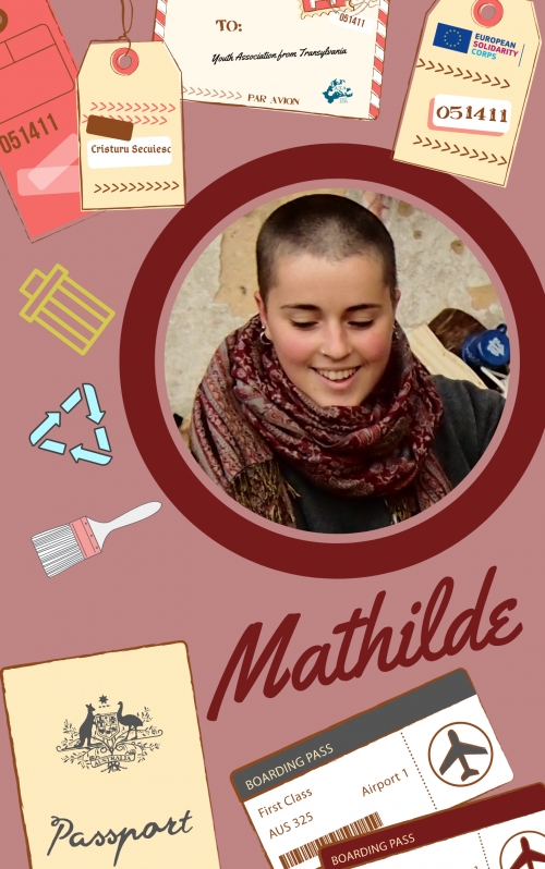 Mathilde, who is getting out of her comfort zone