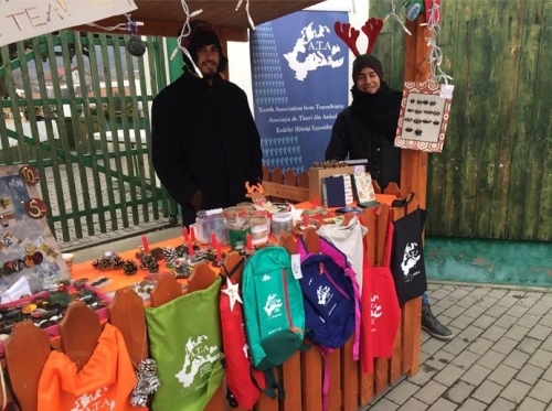 Christmas market in Cristuru Secuiesc.