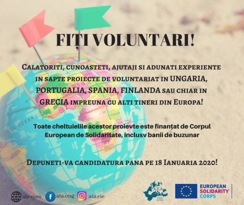 Anul 2020 &icirc;ncepe să fie captivant. Deveniți voluntar!